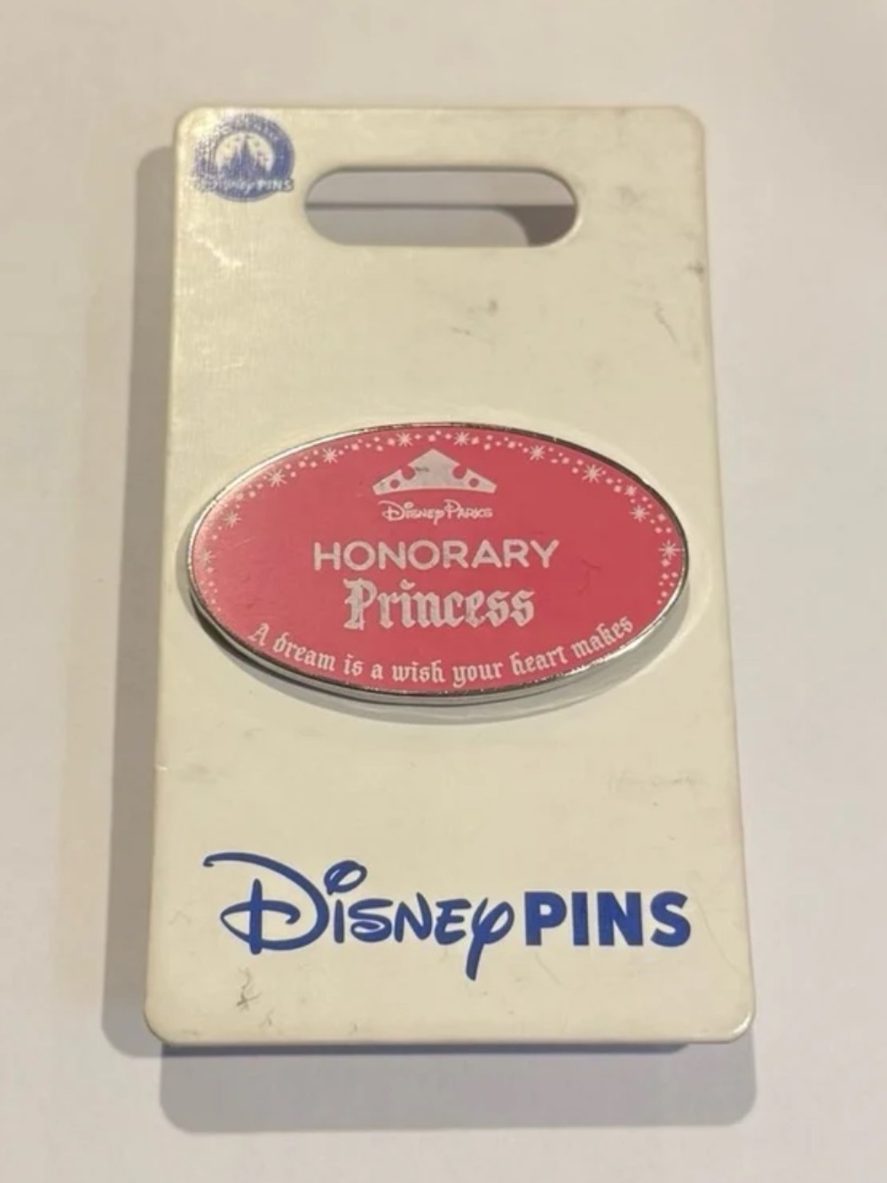 NWT 2024 Disney Parks Honorary Princess Cast Member Pink Name Tag OE Pin